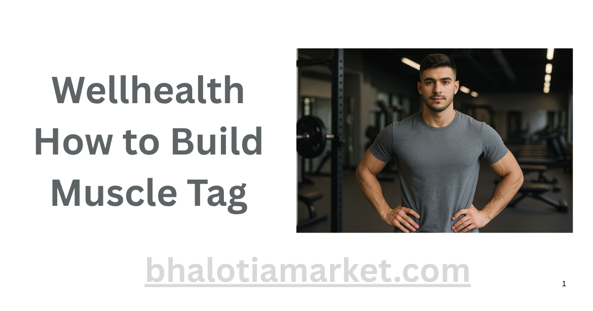 Wellhealth How to Build Muscle Tag