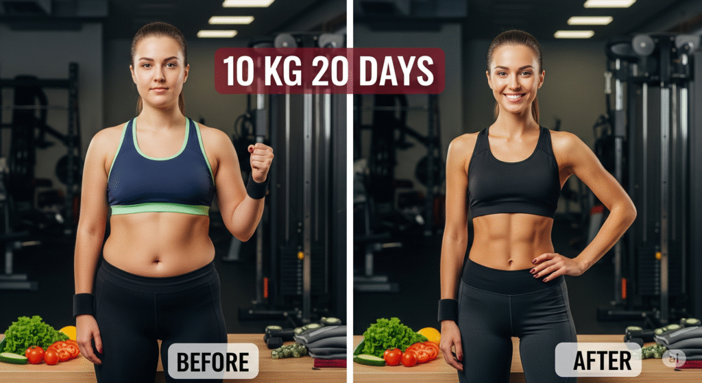 10 kg weight loss in 20 days