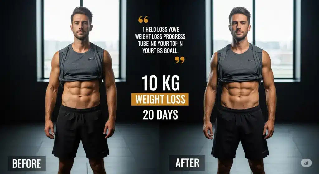 10 kg weight loss in 20 days