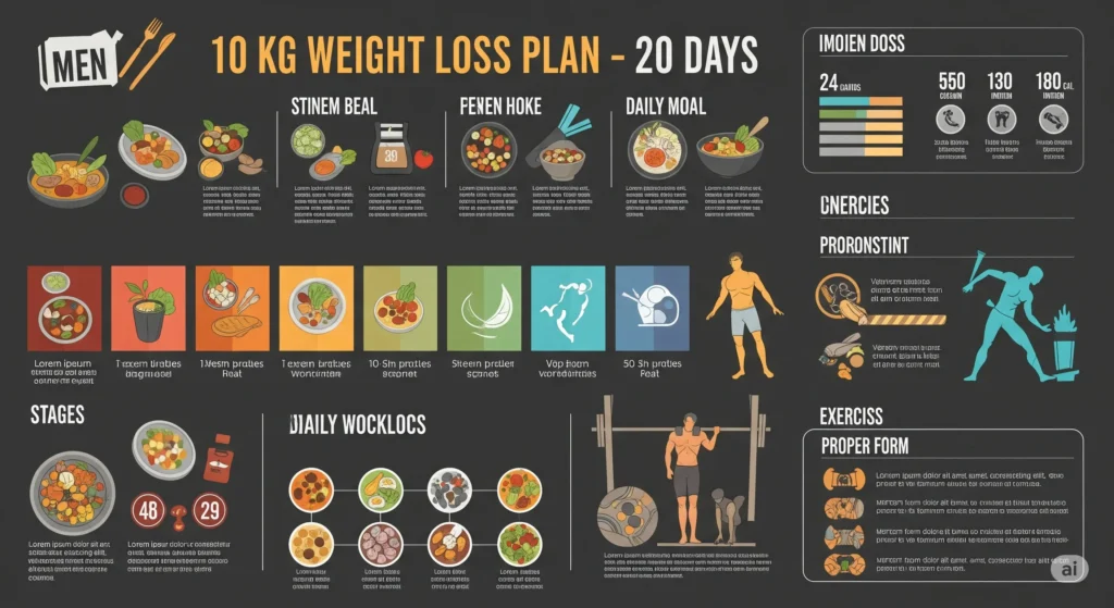 10 kg weight loss in 20 days