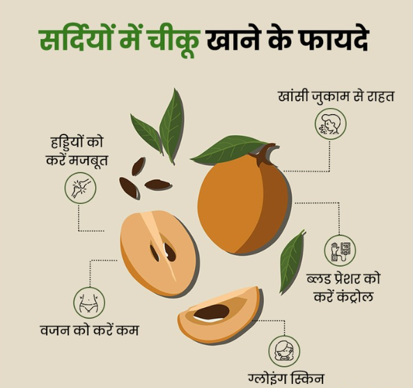 chiku khane ke fayde