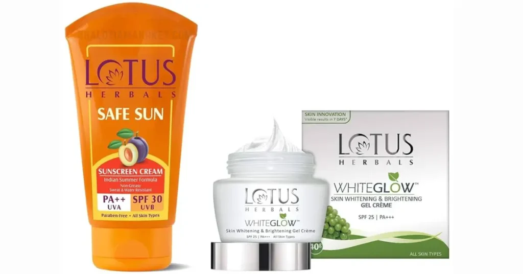 लोटस हर्बल व्हाइट ग्लो क्रीम के फायदे